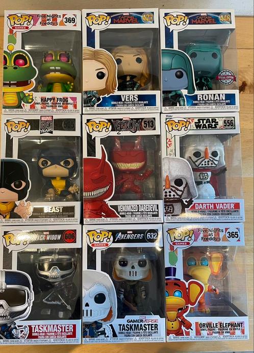Nieuwe Funko poppen 9 stuks!, Verzamelen, Poppetjes en Figuurtjes, Nieuw, Ophalen of Verzenden