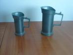 2 Tinnen kannetjes, Antiek en Kunst, Antiek | Tin, Ophalen of Verzenden