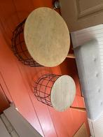 Bijzet/salontafel set, Huis en Inrichting, Tafels | Salontafels, Ophalen, Rond, 50 tot 100 cm, Zo goed als nieuw