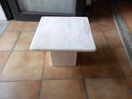 Travertin bijzettafel  / koffietafel 40x40x30, Huis en Inrichting, Tafels | Bijzettafels, Minder dan 45 cm, Minder dan 55 cm, Rond