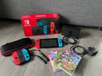 Nintendo Switch V2 (2019) met spellen, Spelcomputers en Games, Ophalen of Verzenden, Zo goed als nieuw, Met 3 controllers of meer
