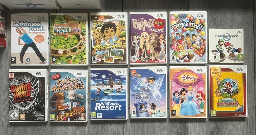 Groot Wii Spelletjes Pakket, Ophalen, Gebruikt, Overige genres, Eén computer