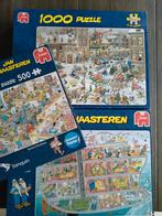 Jan van Haasteren puzzels 3 stuks, Ophalen, 500 t/m 1500 stukjes, Zo goed als nieuw