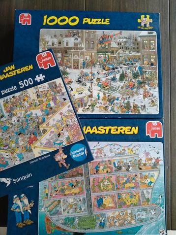 Jan van Haasteren puzzels 3 stuks beschikbaar voor biedingen