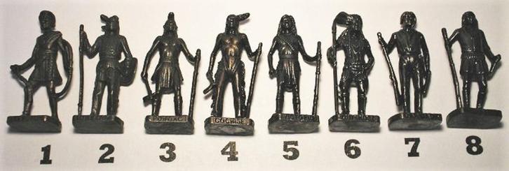 30br-Ferrero kinder surprise metal beroemde indianen serie 2, Verzamelen, Verrassingseieren, Zo goed als nieuw, Overige typen