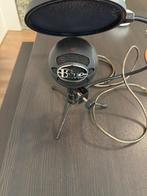 Blue Snowball Microfoon met Standaard en Popfilter, Ophalen of Verzenden, Zo goed als nieuw, Studiomicrofoon