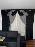 Mooie Gordijnen voor de Woonkamer/ Rotterdam, Ophalen of Verzenden, Zo goed als nieuw, Zwart, 200 cm of meer