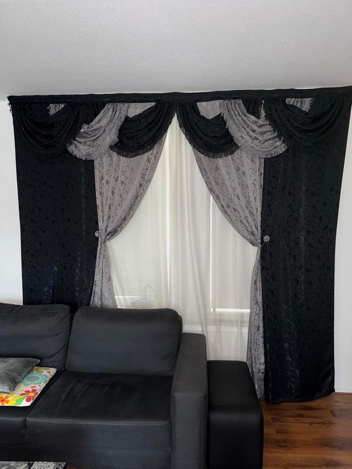 Mooie Gordijnen voor de Woonkamer/ Rotterdam, Huis en Inrichting, Stoffering | Gordijnen en Lamellen, Zo goed als nieuw, 200 cm of meer