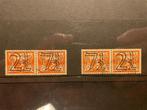 109 NVPH 356a en 356b (paartje, gestempeld) Guilloche, Postzegels en Munten, Postzegels | Nederland, Ophalen of Verzenden, T/m 1940