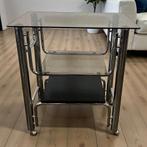 Vintage chromen staande rek / audiomeubel / tvmeubel, Ophalen