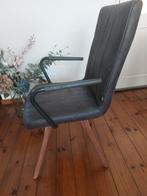 4 Stuks Henders en Hazel eetkamerstoelen met rug greep, Ophalen, Gebruikt, Bruin, Metaal
