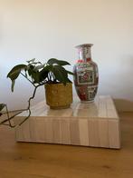 Gave tegeltafel | plantentafel, Huis en Inrichting, Ophalen, Vierkant, 55 tot 75 cm, Zo goed als nieuw