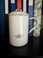 Antieke emaille 1 liter maatkan met deksel, Antiek en Kunst, Ophalen