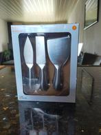 Set kaas mesjes in doos., Ophalen, Nieuw, Rvs of Chroom, Los bestek