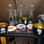 Halloween Decoratie bloederige glazen shotjes, lantaarns, Huis en Inrichting, Ophalen of Verzenden, Nieuw
