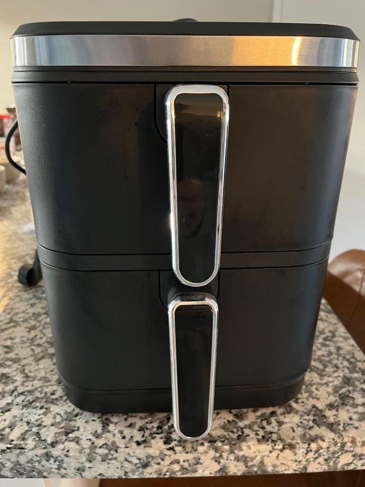 Airfryer dubbele lade 11 liter, Witgoed en Apparatuur, Airfryers, Zo goed als nieuw, Airfryer, 1000 t/m 1499 gram, Ophalen