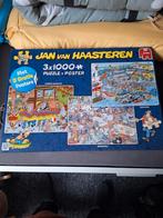 3 x Jan van Haasteren puzzel 1000 stukjes., Zo goed als nieuw, Ophalen