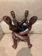 Afrikaans (Ghana) houten beeld - vriendenkring, Ophalen of Verzenden