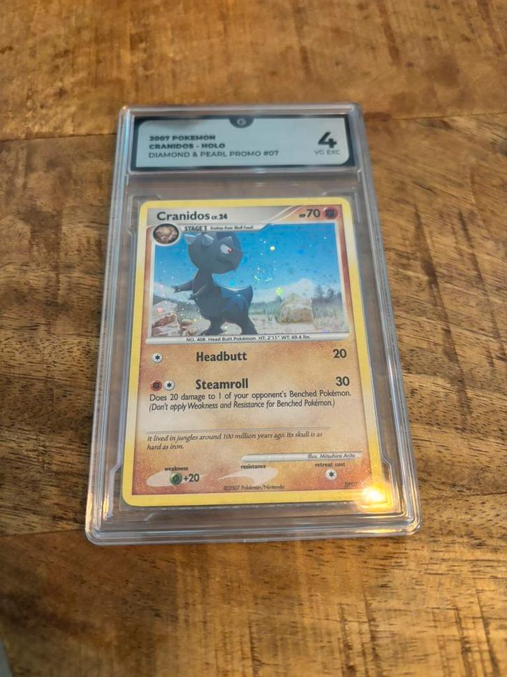Pokémon Cranidos DP07 Promo – GG4 - Diamond & Pearl, Hobby en Vrije tijd, Verzamelkaartspellen | Pokémon, Zo goed als nieuw, Ophalen of Verzenden
