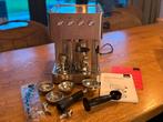Solis Espressomachine en koffiemolen, Ophalen of Verzenden, Zo goed als nieuw, Espresso apparaat, Afneembaar waterreservoir