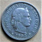 Zwitserland 20 Rappen 1893.(3), Postzegels en Munten, Munten | Europa | Niet-Euromunten, Verzenden, Overige landen, Losse munt