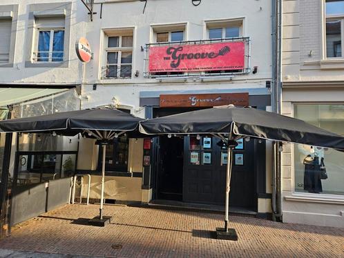 3 horeca parasols incl. parasolvoet en heathers!, Tuin en Terras, Overkappingen, Gebruikt, Ophalen