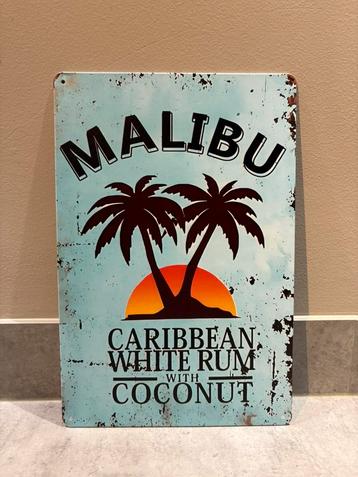 Mancave Bar Café Wanddecoratie metalen bordje Malibu beschikbaar voor biedingen