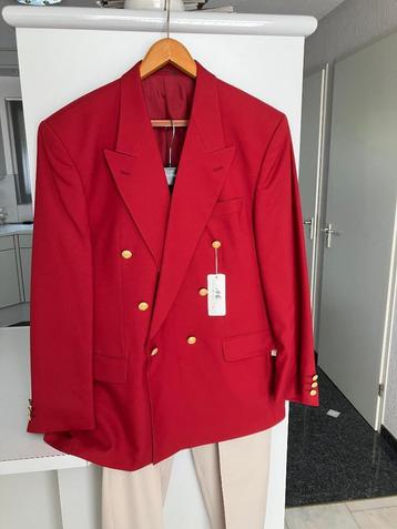 Studio Milano Colbert Rood, maat 52 Nieuw beschikbaar voor biedingen