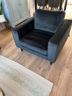 Woood velvet fauteuil zwart, Huis en Inrichting, Fauteuils, Ophalen of Verzenden, Zo goed als nieuw, 75 tot 100 cm