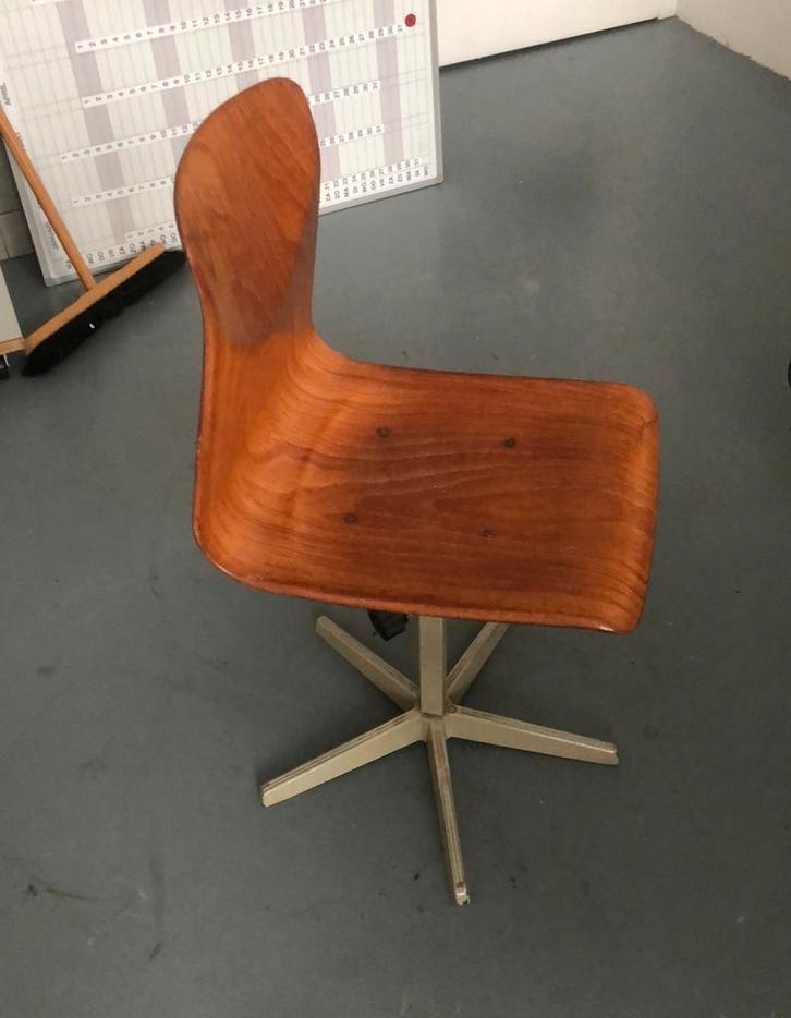 Mid century stoel Pagholz, Huis en Inrichting, Stoelen, Gebruikt, Eén, Ophalen