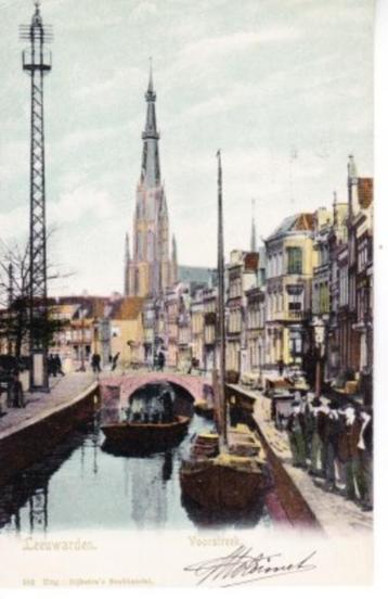 LEEUWARDEN,- Voorstreek. Binnenvaart-Volk<1905.  06-07 beschikbaar voor biedingen