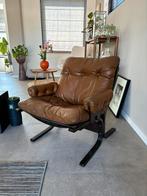 Vintage leren Ingmar Relling fauteuil, Ophalen, Zo goed als nieuw