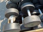 2 x 38 kg technogym dumbbells dumbbell set gewichten, Sport en Fitness, Ophalen, Technogym, 2 x 38 kg, Zo goed als nieuw