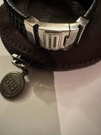 Buddha to Buddha leren armband met zilveren sluiting ( slot), Verzenden, Buddha, Zwart, Buddha to buddha