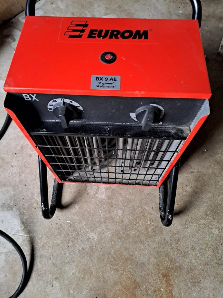 Eurom BX9 Krachtstroom Kachel, Doe-het-zelf en Verbouw, Verwarming en Radiatoren, Ophalen, 30 tot 80 cm, Gebruikt, Kachel
