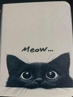 I padhoes met zwarte kat voor i pad A16 2025, Computers en Software, I pad A16 2025, 13 inch of meer, Nieuw, Bescherming voor- en achterkant