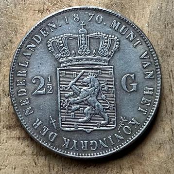 2,5 gulden 1870 Willem III beschikbaar voor biedingen