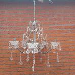 Klassieke Kroonluchter met Glazen Details, Huis en Inrichting, Lampen | Kroonluchters, Ophalen of Verzenden, Gebruikt, Glas, Klassiek