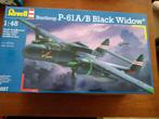 Revell Northrop P-61A/B Black Widow 1:48 Modelbouwdoos, Ophalen of Verzenden, Zo goed als nieuw, Revell