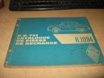 Renault Onderdelen catalogus R.1094, Auto diversen, Handleidingen en Instructieboekjes, Ophalen of Verzenden