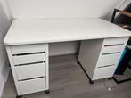 IKEA Bureau Wit - Ideaal voor Kleine Ruimte, Ophalen, Met wielen, Gebruikt, Bureau