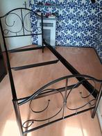 Meiden bed 90 x 200 van sierlijk zwart metaal * ZGAN *, Huis en Inrichting, Slaapkamer | Bedden, 90 cm, Eenpersoons, Zwart, Ophalen of Verzenden