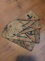 4 oude kaartjes / tags van Kromhout, Ophalen of Verzenden, Gebruikt, Overige typen