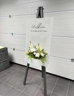 Te huur: welkomstbord +schildersezel + bloemen, Ophalen of Verzenden, Zo goed als nieuw, Accessoires
