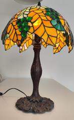 Glas in Lood tafellamp, Ophalen, Zo goed als nieuw, Glas, 50 tot 75 cm