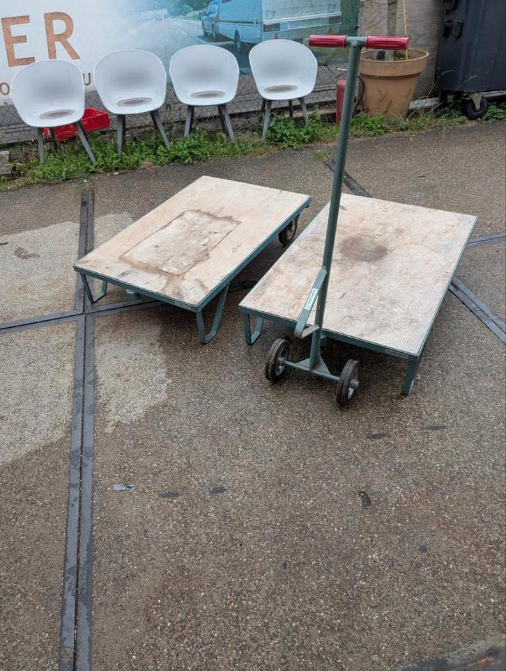 Overtoom Transportkarren - Set van 2, Doe-het-zelf en Verbouw, Transportwagens, Ophalen