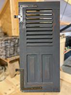 Oud grijs louvre luik 107cm, Huis en Inrichting, Ophalen, Zo goed als nieuw