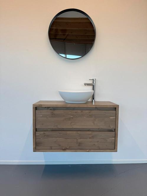 Klein badkamermeubel massief hout Badmeubel, Huis en Inrichting, Badkamer | Badkamermeubels, Nieuw, Minder dan 100 cm, 25 tot 50 cm