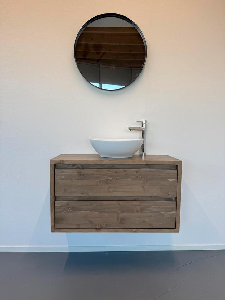 Klein badkamermeubel massief hout Badmeubel, Huis en Inrichting, Badkamer | Badkamermeubels, Nieuw, Minder dan 100 cm, 25 tot 50 cm