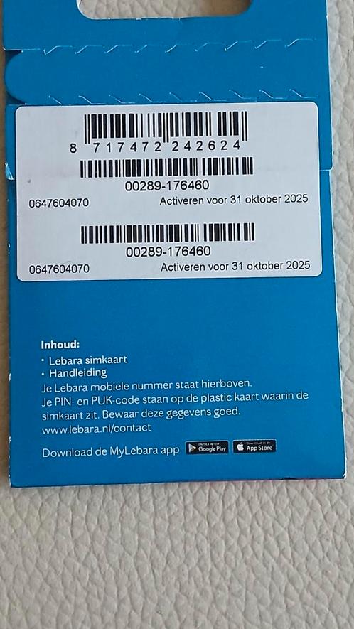 06-47-60-40-70 《《 MOOI NUMMER, Telecommunicatie, Prepaidkaarten en Simkaarten, Nieuw, KPN, Ophalen of Verzenden